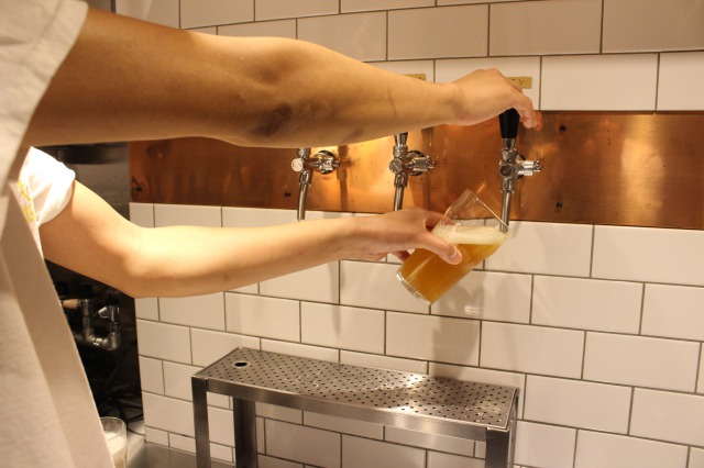 Their experienced staff members will pour their tapped beer one by one very carefully. 
