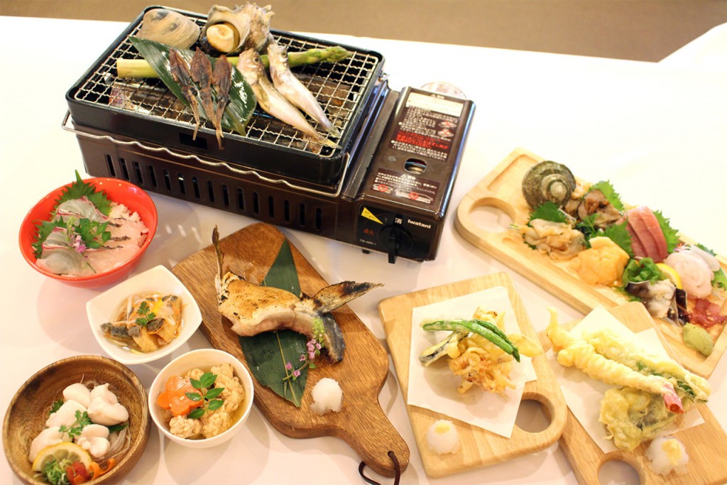 A wide selection of seafood dishes