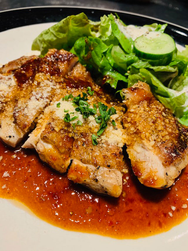 Juicy pork steak is also one of their best-selling items.